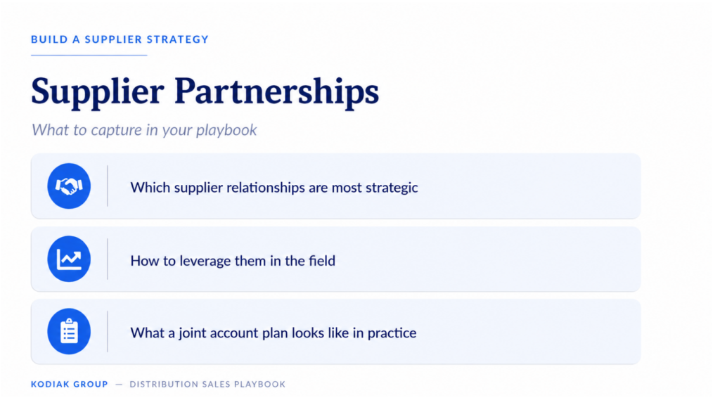 Most distribution sales knowledge lives in one rep's head. Learn three practices every distribution sales playbook should include.